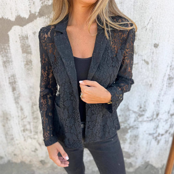 Elegant Women's Lace Shirt – Long Sleeve & Feminine Touch